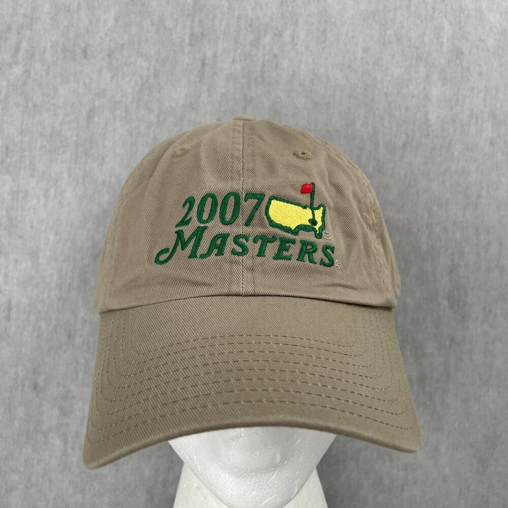 Masters Hat Cap Golf 2007 Augusta National Adjustable American Needle Khaki Mens